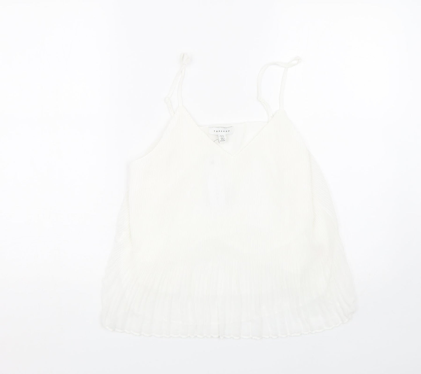 Topshop Womens White   Basic Tank Size 10