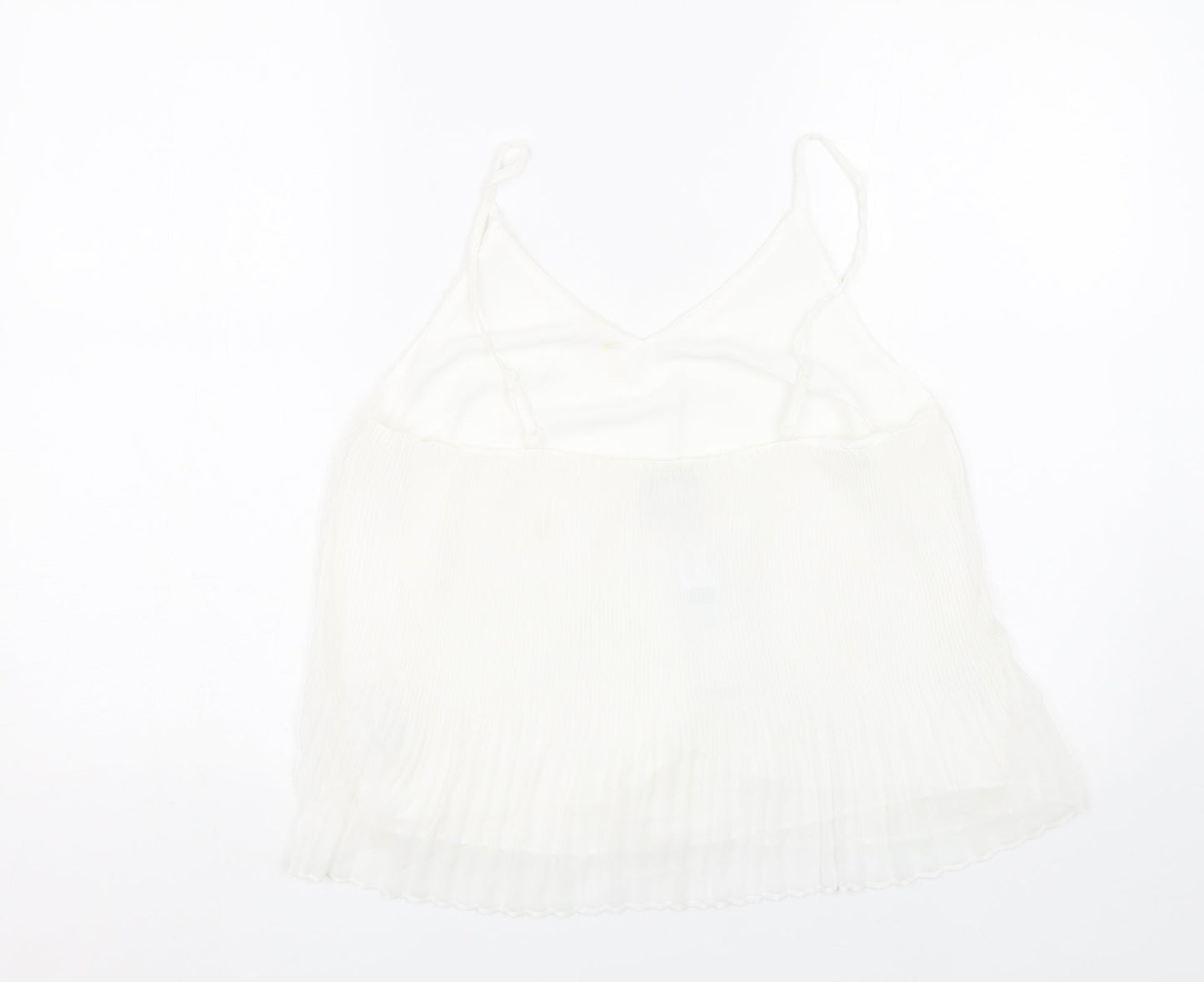 Topshop Womens White   Basic Tank Size 10