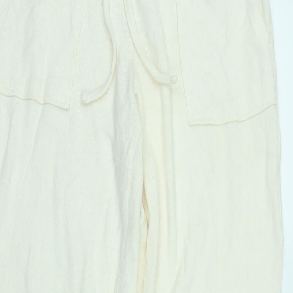 M&S Womens Ivory Solid  Chemise Pyjama Set Size 6