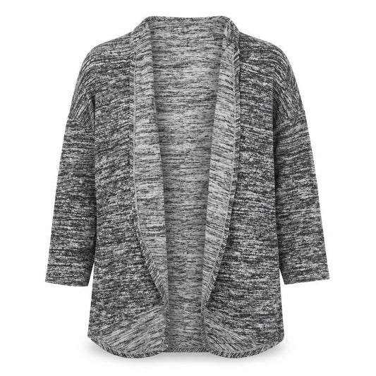 Front view of Papaya women’s grey cardigan jumper, size UK 12