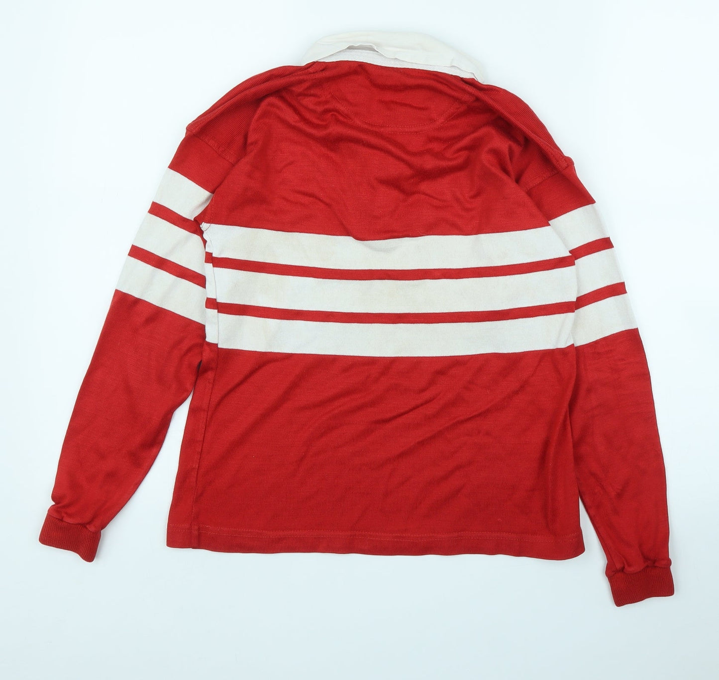 Preworn Boys Red   Jersey Polo Size 8-9 Years