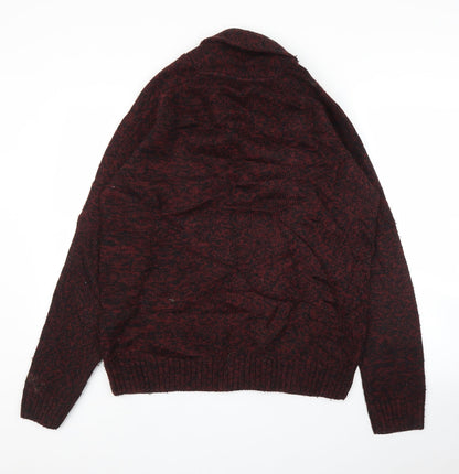 Back view of Easy men’s purple jumper, size L