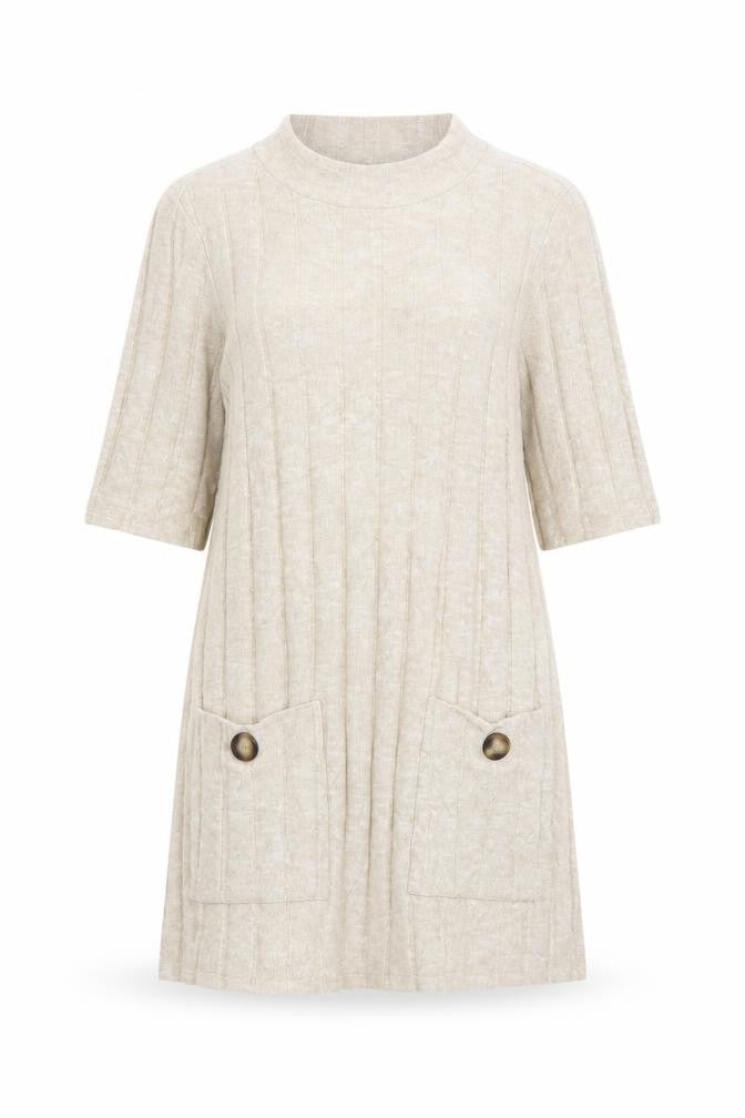 F&F Womens Beige   Tunic Jumper Size 10