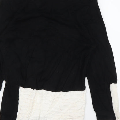 Warble Womens Black   Basic Blouse Size S