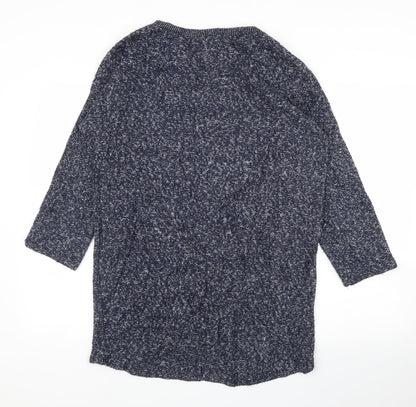 Preworn Womens Blue   Tunic Jumper Size M  - Pearls