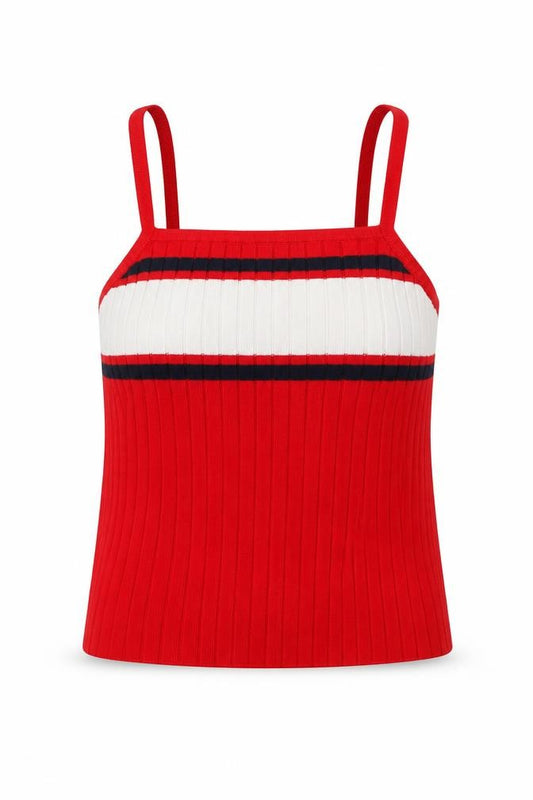 H&M Womens Red Striped  Camisole Blouse Size S