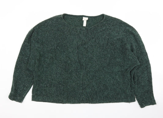 H&M Womens Green   Pullover Jumper Size L