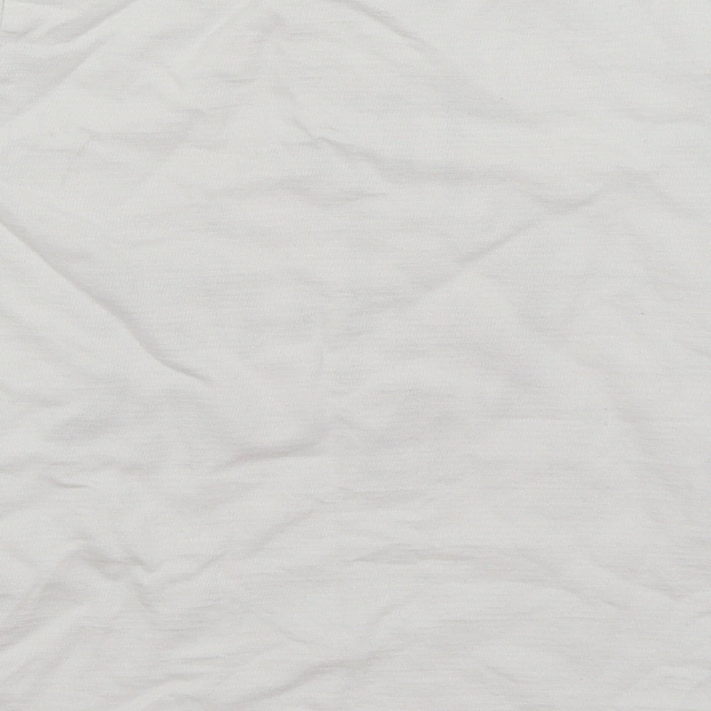 Brand and care label for F&F girls’ white basic t-shirt, size 10-11, years - the future is ours