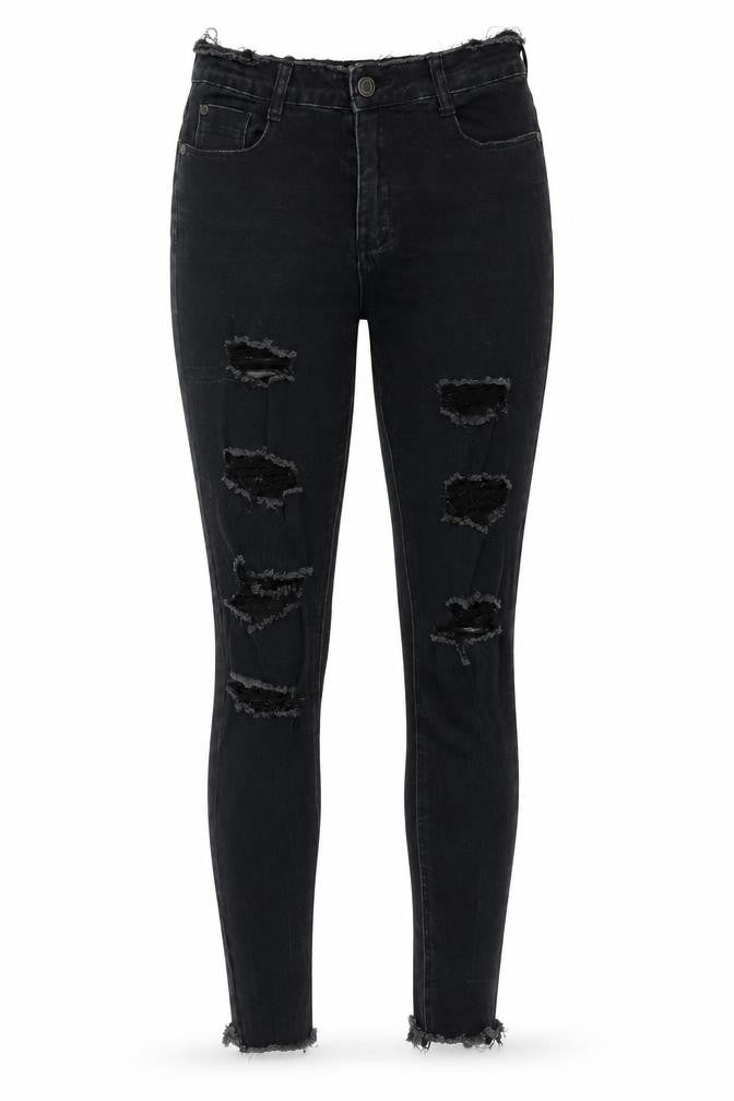 Missguided Womens Black  Denim Skinny Jeans Size 10 L28.5 in