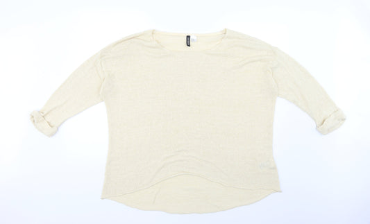H&M Womens Beige   Pullover Jumper Size XL