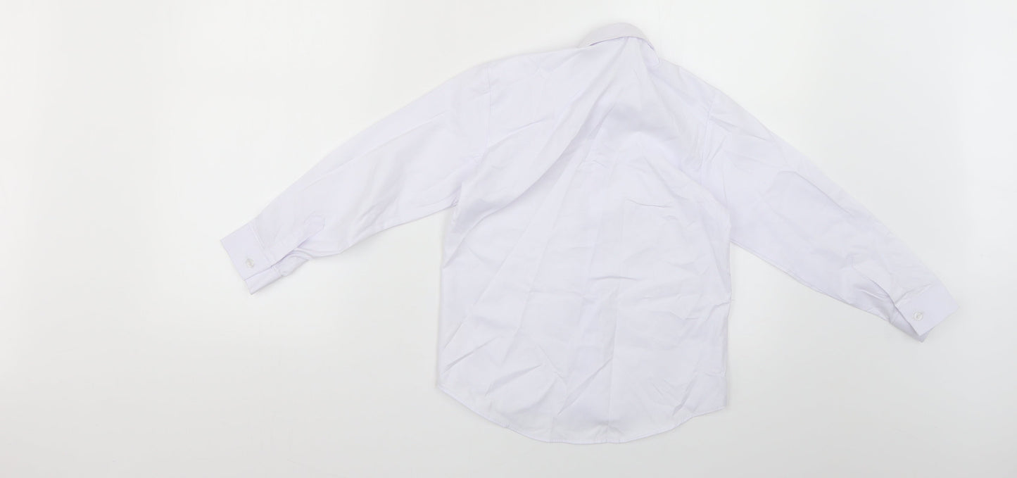 romario Womens Blue   Basic Button-Up Size 6