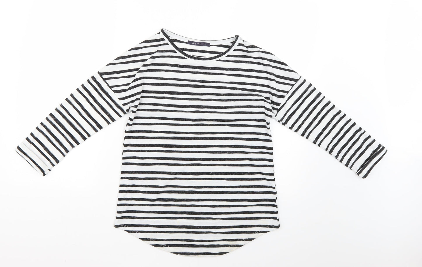 Marks and Spencer Womens Multicoloured Striped  Basic Blouse Size 6