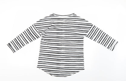 Marks & Spencer Womens Multicoloured Striped  Basic Blouse Size 6