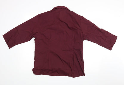 boronia Womens Purple   Basic Button-Up Size 16