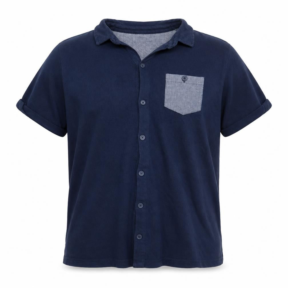 Twisted Soul Mens Blue Houndstooth   Polo Size L