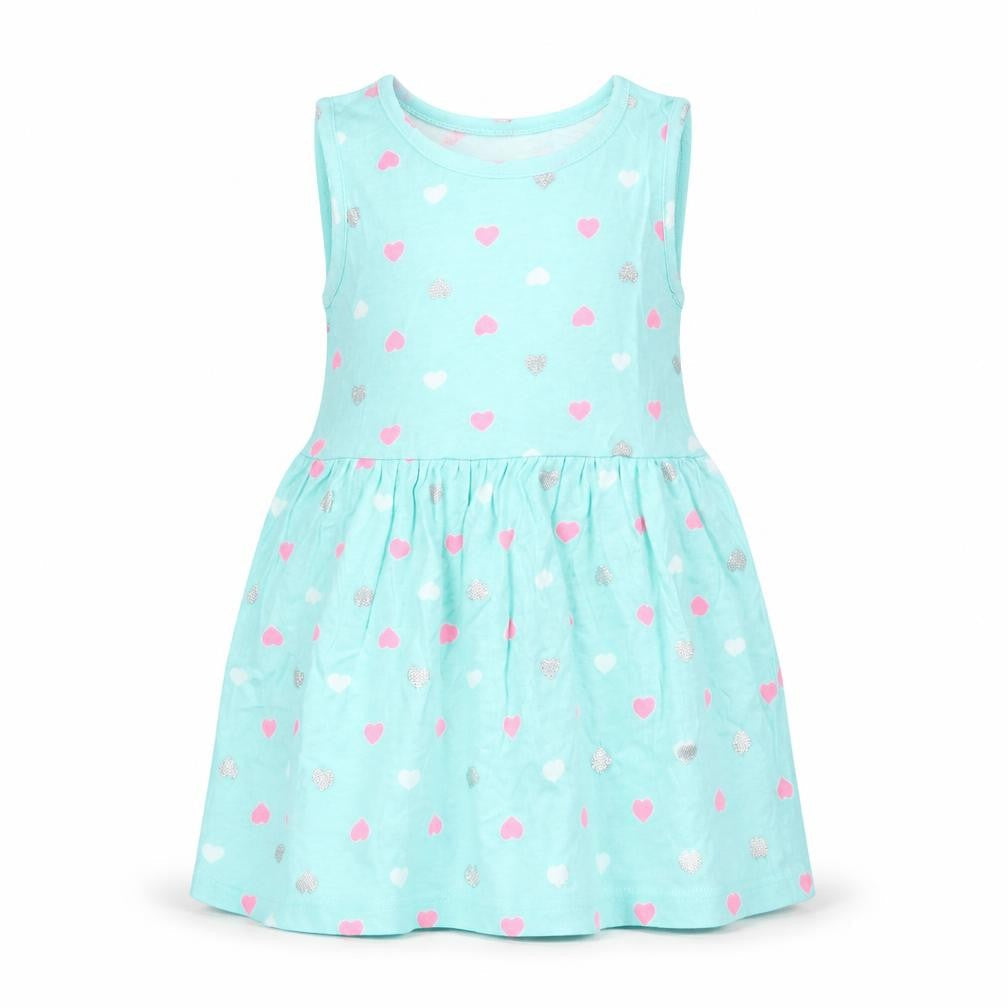 Primark Girls Green Geometric  A-Line  Size 2 Years