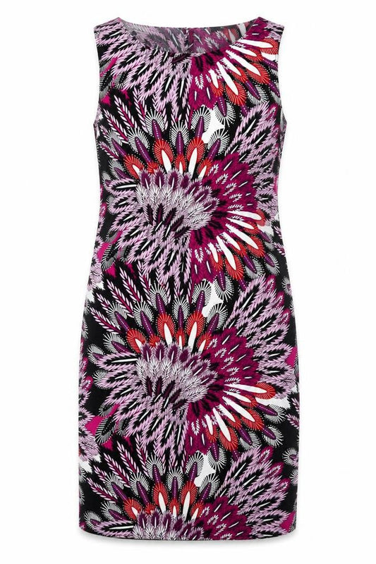 M&Co Womens Black Floral  A-Line  Size 12