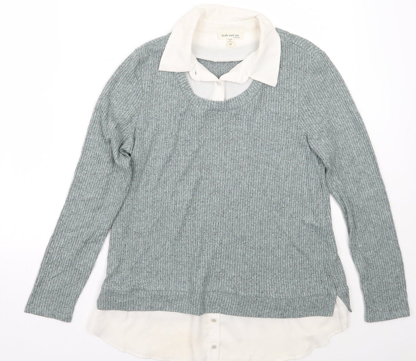 Faith & Joy Womens Green   Pullover Jumper Size M