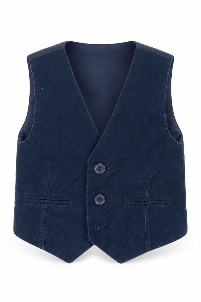 Marylebone Boys Blue   Jacket Waistcoat Size 18 Months
