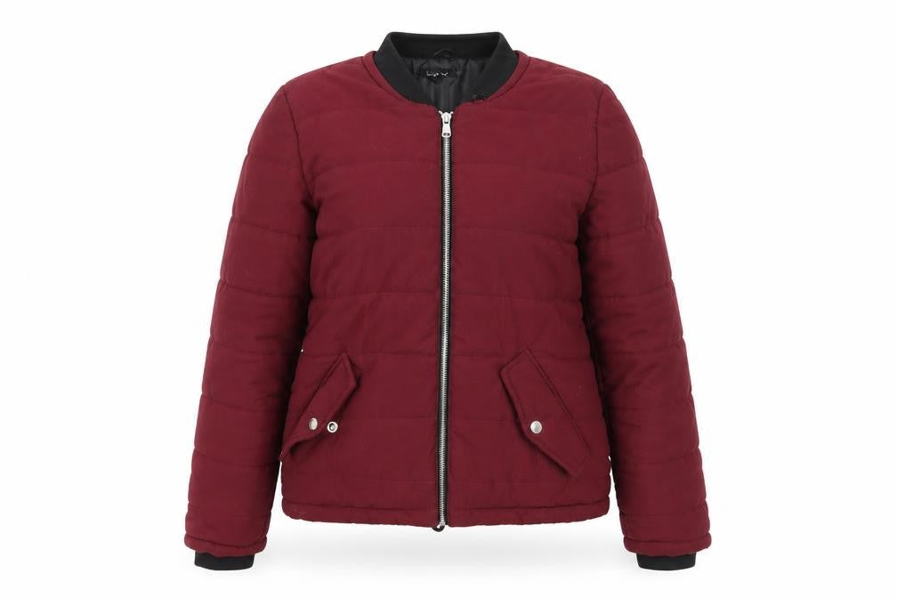 Boohoo Womens Purple   Jacket Coat Size S  - Maroon
