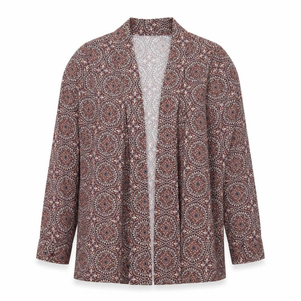 Primark Womens Brown Floral  Cardigan Jumper Size 10