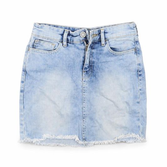 F&F Womens Blue   A-Line Skirt Size 6