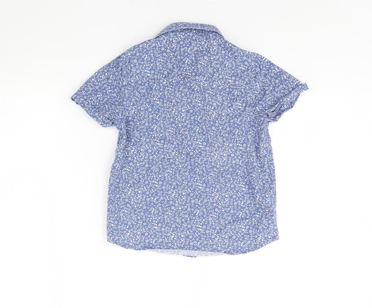 Kiabi Boys Blue Floral  Basic Button-Up Size 6 Years