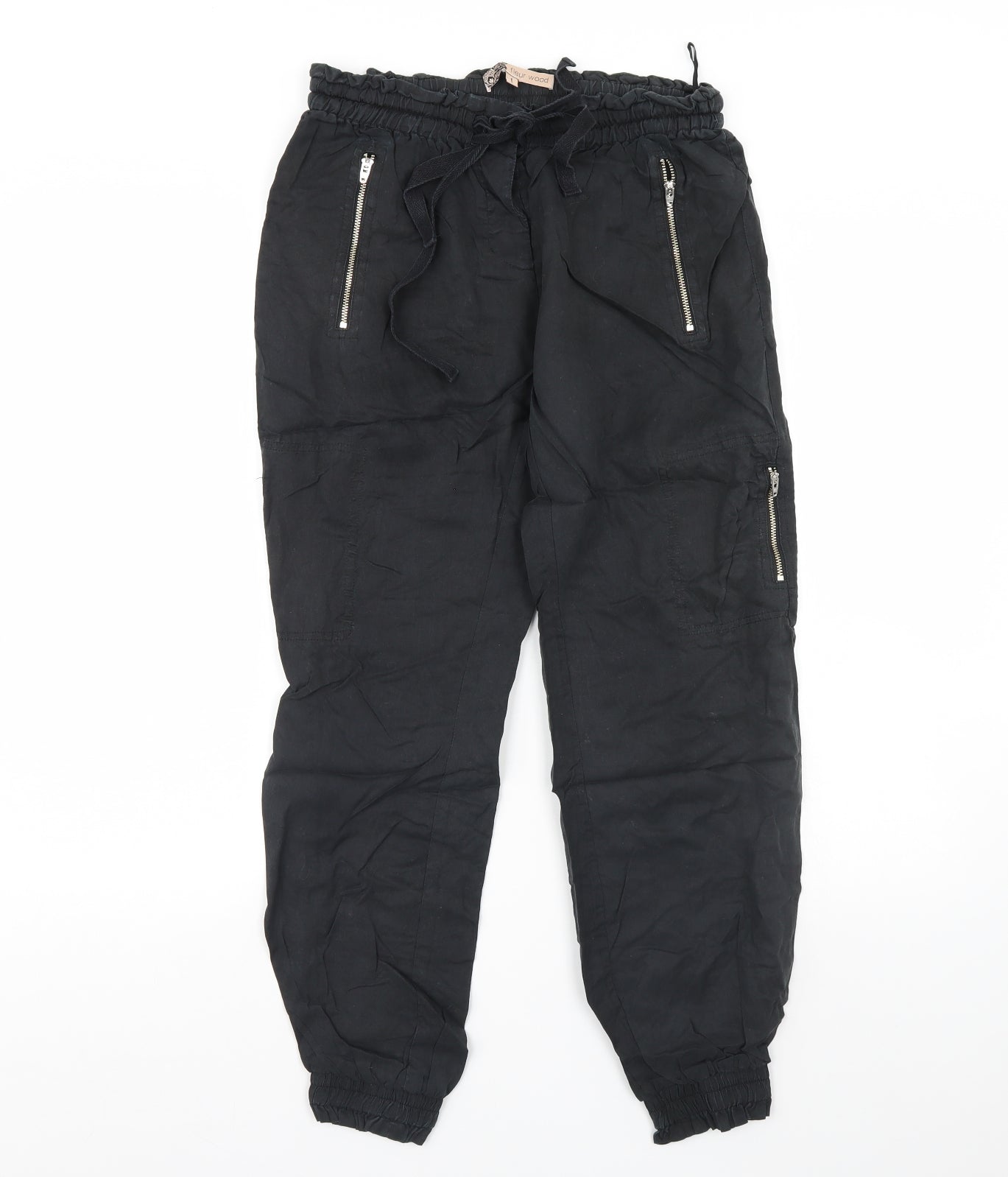 Fleur Wood Womens Black   Trousers  Size XS L28 in