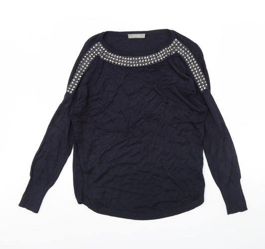 Oasis Womens Blue   Pullover Jumper Size S