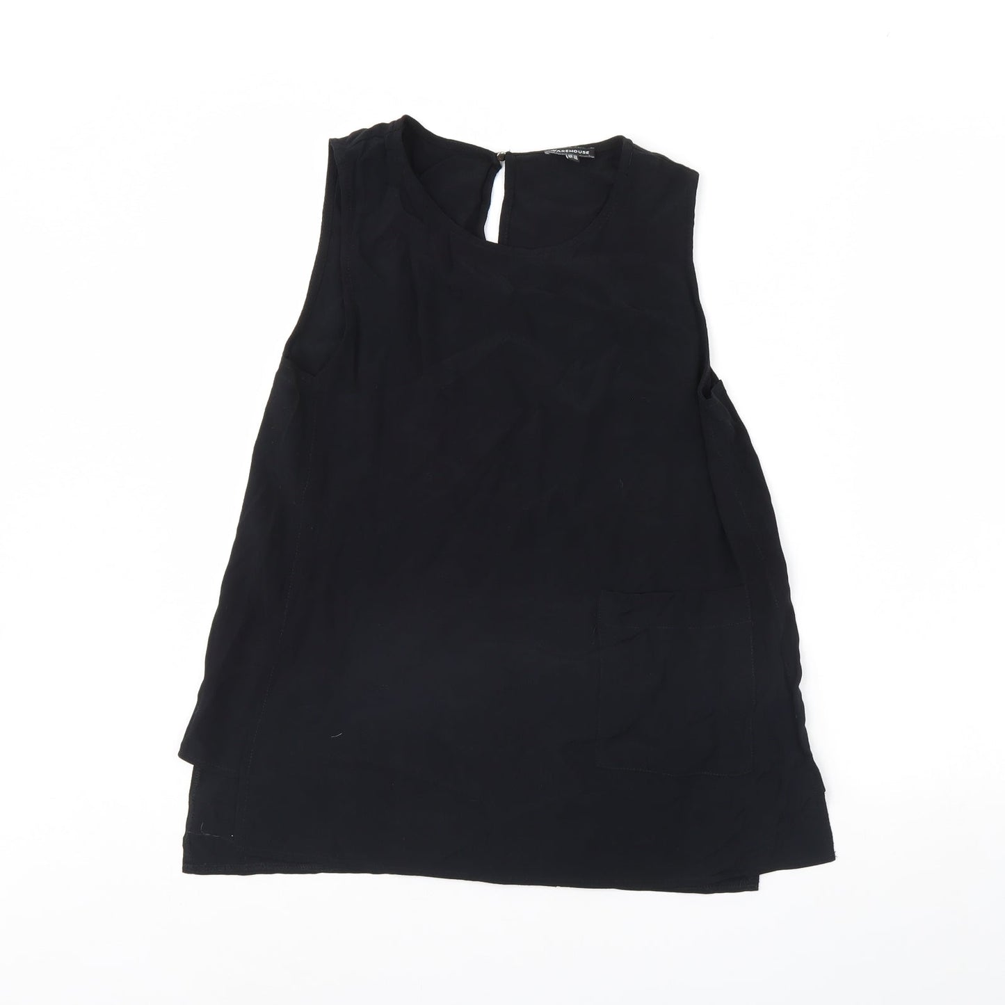 Warehouse Womens Black   Basic Tank Size 10