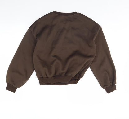 SHEIN Womens Brown   Pullover Jumper Size XS