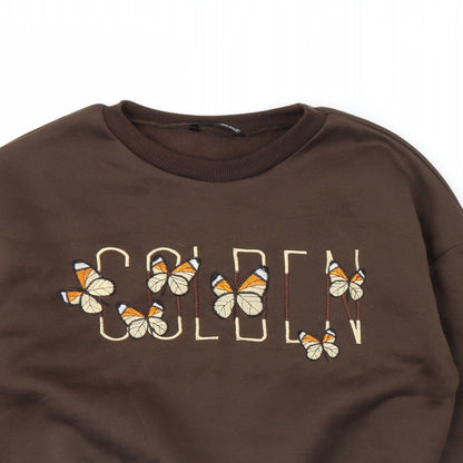 SHEIN Womens Brown   Pullover Jumper Size XS