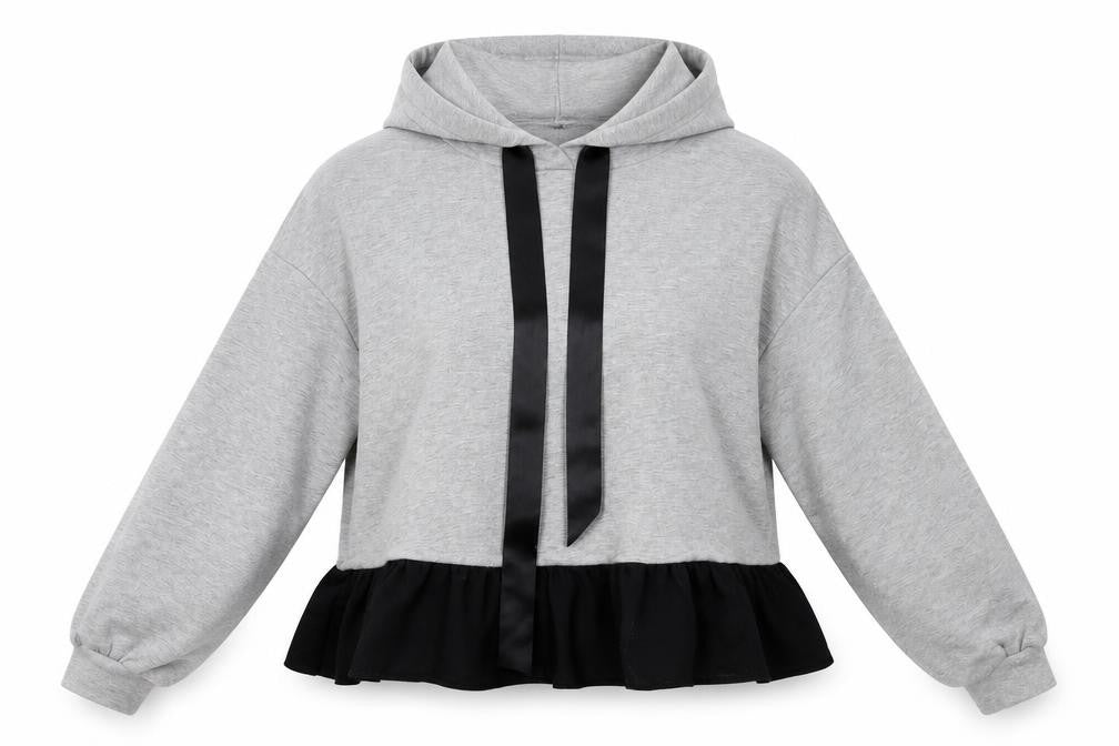 SheIn Womens Grey   Pullover Hoodie Size 6