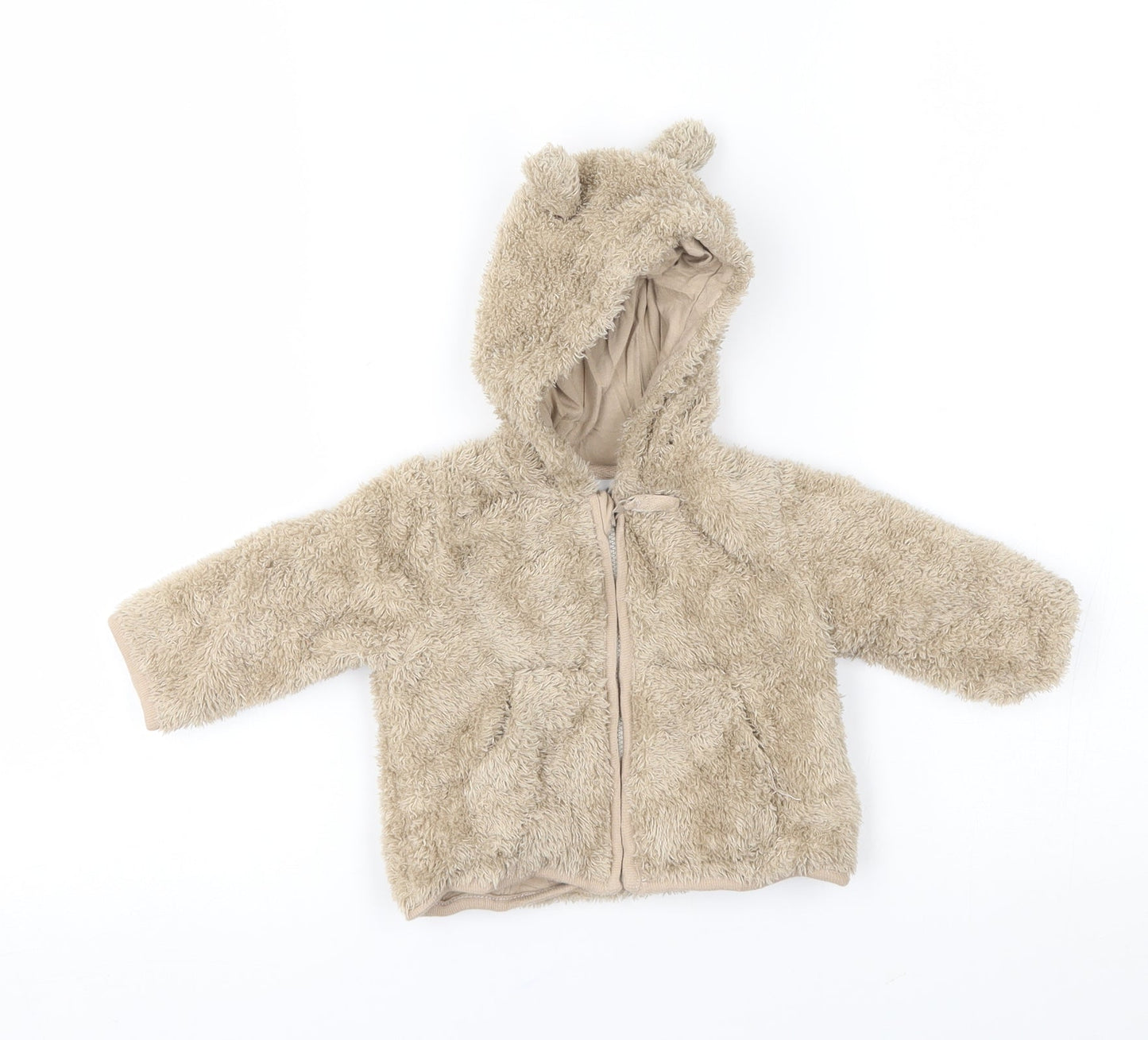 miniclub Baby Brown   Full Zip Jumper Size 0-3 Months