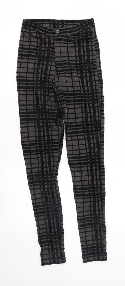 Additional front view of ASOS women’s black trousers, size UK 6, 29-inch leg