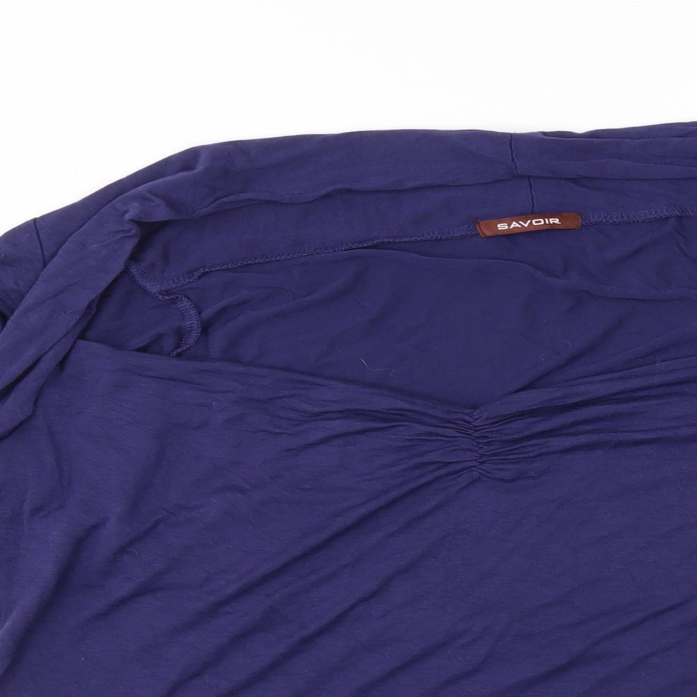Savoir Womens Blue   Basic Blouse Size 20