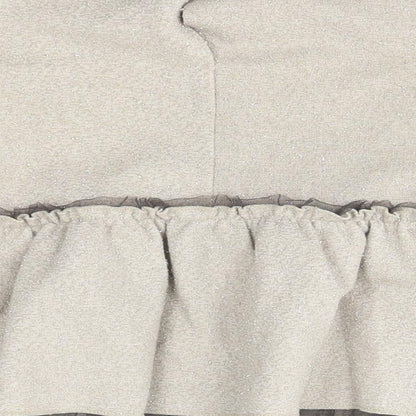 Brand and care label for Zara girls’ beige a-line, size 9-12, months