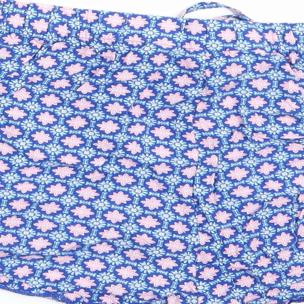 Love to Lounge Womens Blue Floral   Sleep Shorts Size 10
