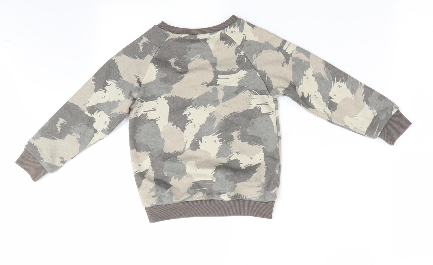 Primark Boys Green Camouflage  Pullover Sweatshirt Size 2-3 Years  - a + b = c