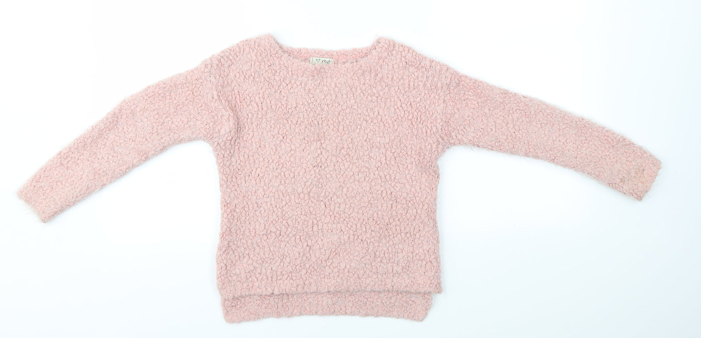 TU Girls Black   Pullover Jumper Size 7 Years