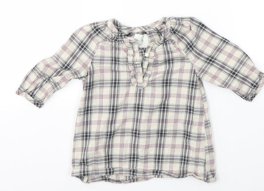 H&M Girls Multicoloured Check  A-Line  Size 3-6 Months