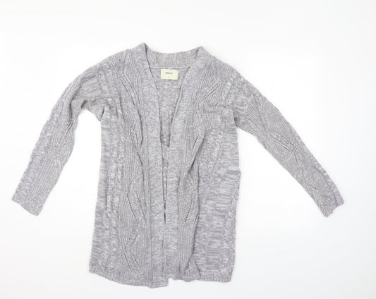 Papaya Womens Grey   Cardigan Jumper Size S