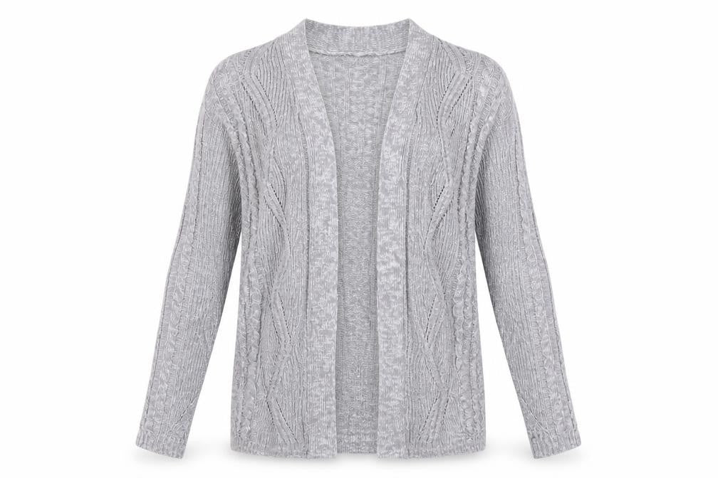 Papaya Womens Grey   Cardigan Jumper Size S