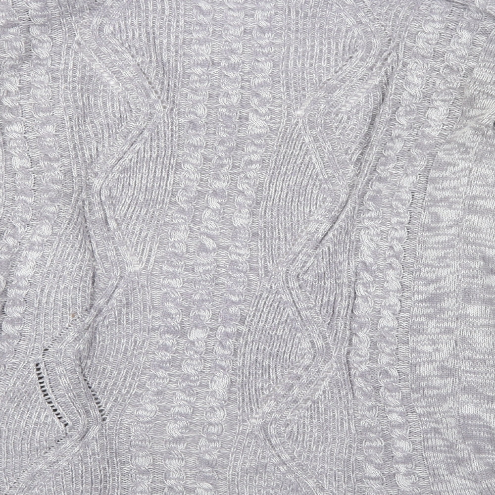 Papaya Womens Grey   Cardigan Jumper Size S