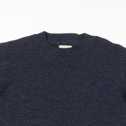 Preloved Selected Homme  Mens Blue   Pullover Jumper - Detail