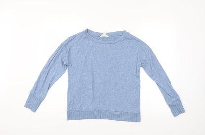 Preloved The Lounge Edit Womens Blue   Pullover Jumper Size 8 - Front