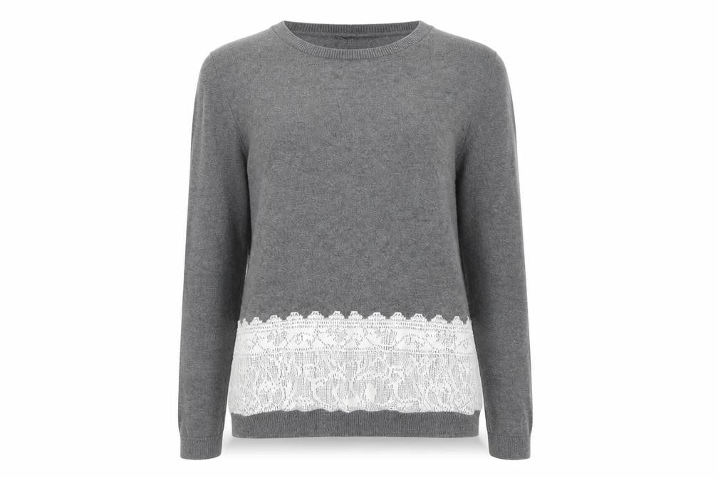 Dorothy Perkins Womens Grey   Pullover Jumper Size 12