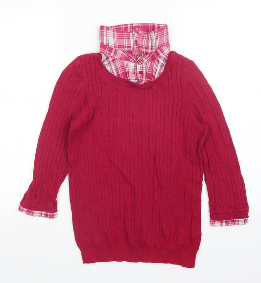 Debenhams Womens Pink   Pullover Jumper Size 10