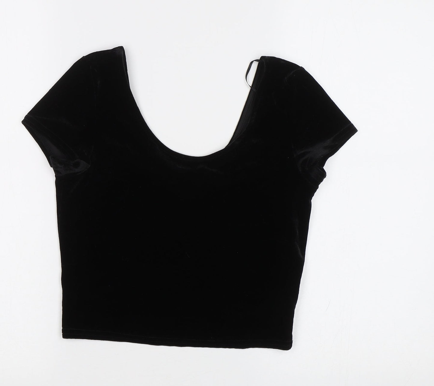 New Look Womens Black   Cropped Blouse Size 8