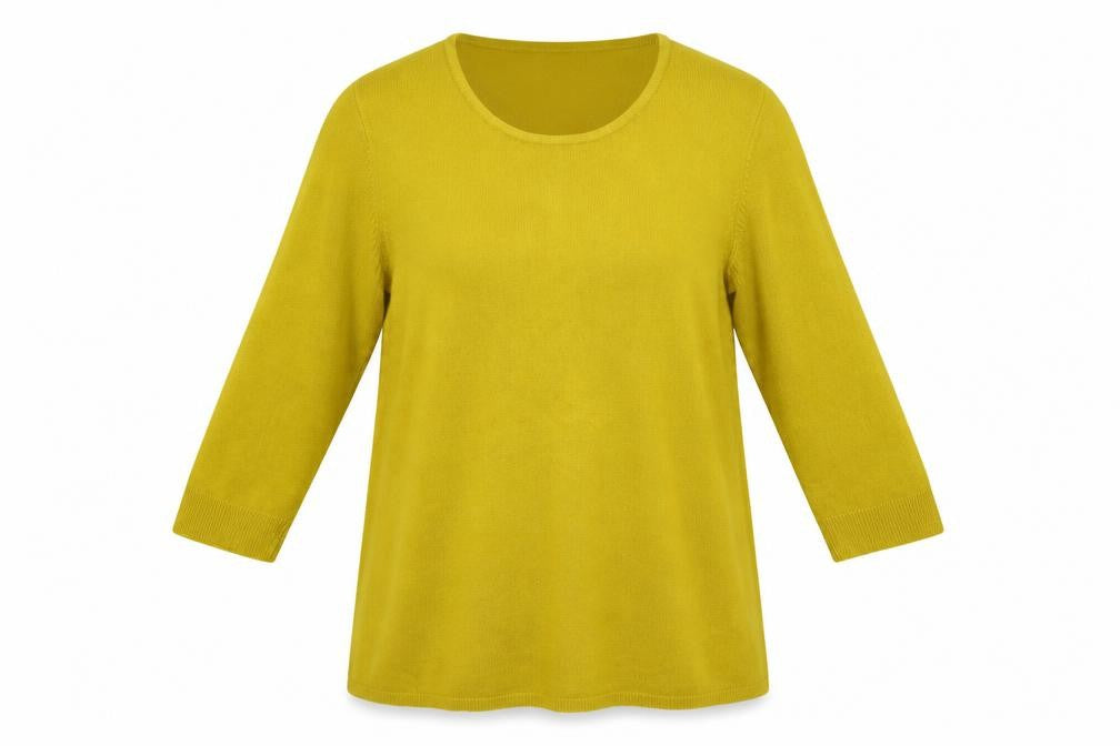 Stiock Shop Womens Yellow   Pullover Jumper Size XL